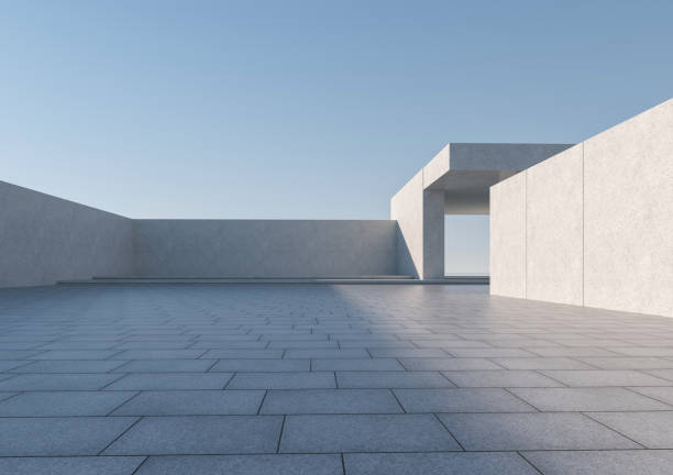 istock Clean ground squares and building facades 1856265056