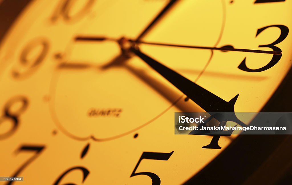 Clock Close up of a watch - time concept Abstract Stock Photo