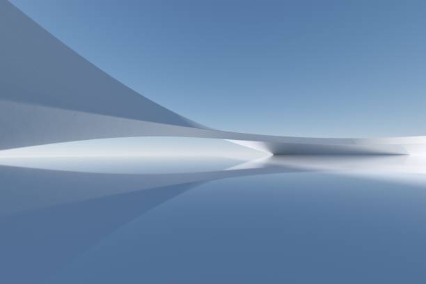The structure's edge, which forms a corner, is a teal or turquoise-colored material that appears to be smooth and glossy. The material extending downward has a darker teal/gray-green color. A circular cutout or hole, a light teal/pale blue color, is visible in the dark surface of the structure. 