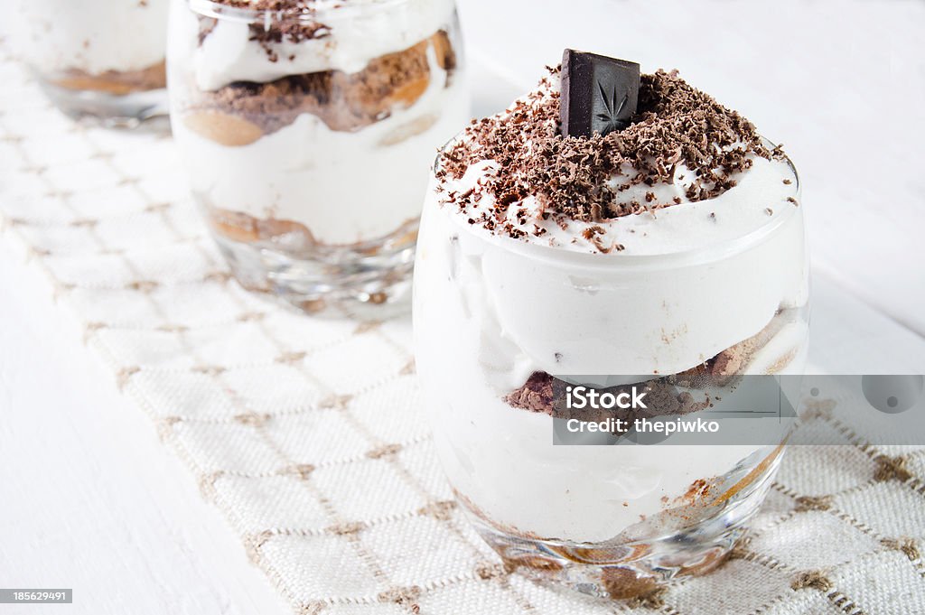 Traditionelle italienische dessert mit Schokolade - Lizenzfrei Abnehmen Stock-Foto