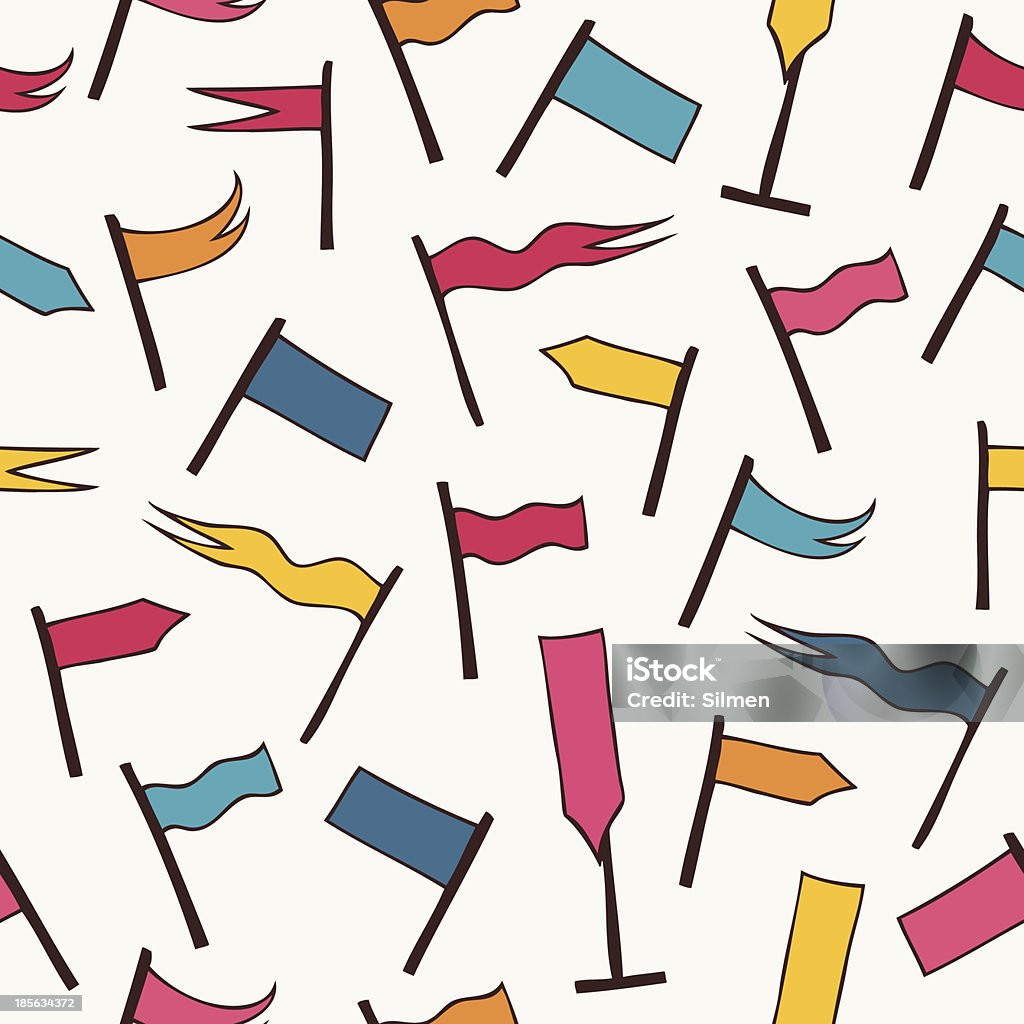 Patterned Flags Seamless Pattern With Decorative Flags Stock Illustration - Download ...
