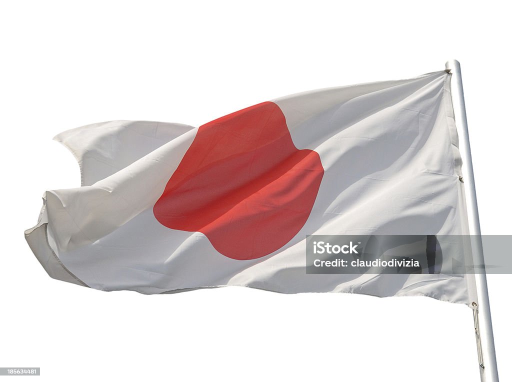 Bandiera del Giappone - Foto stock royalty-free di Bandiera