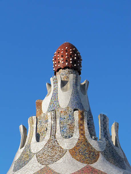istock Barcelona: Parc Guell, the famous park designed by Gaudi 185634626