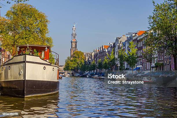 Westerkerk В Амстердаме — стоковые фотографии и другие картинки Prinsengracht - Prinsengracht, Амстердам, Архитектура
