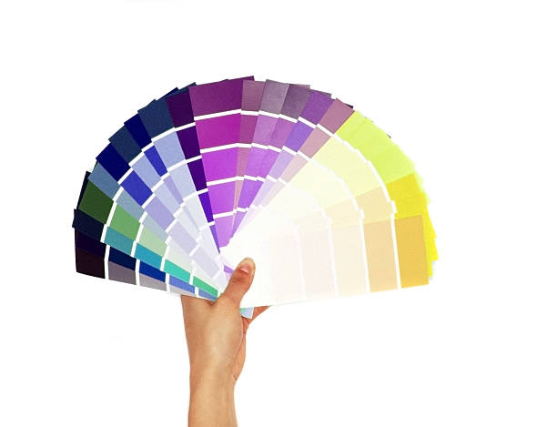 istock layout of colored paper on a white background 185639815