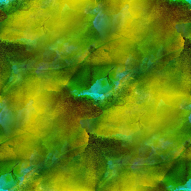 istock artist art watercolor green background, seamless paint backgroun 185640559