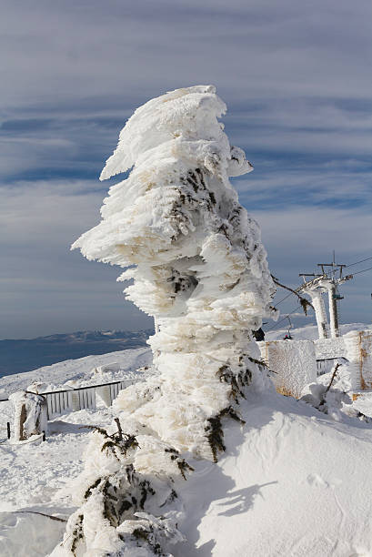 istock fantastic of sculpture on  mountain in the snow 185641154