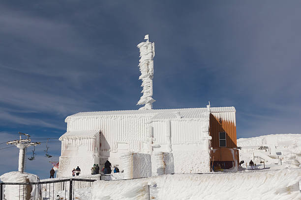 istock fantastic of sculpture on  mountain in the snow 185641336