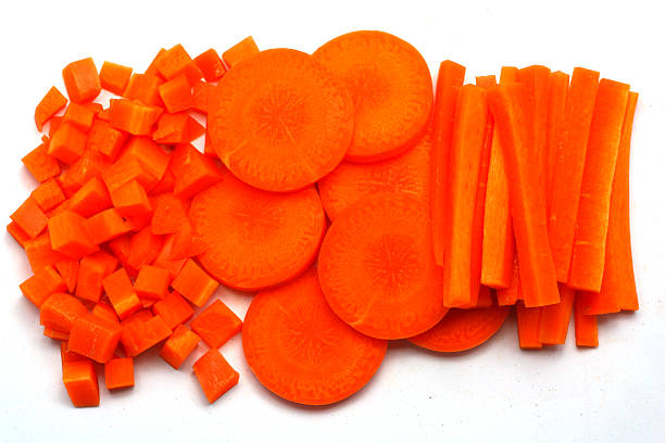 istock Fresh carrots sliced and diced 185641353