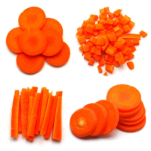 istock Fresh carrots sliced and diced 185641384