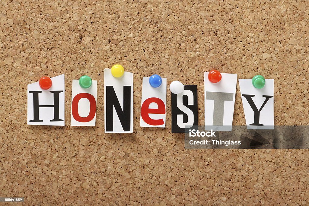 A honestidade - Royalty-free Alfabeto Foto de stock