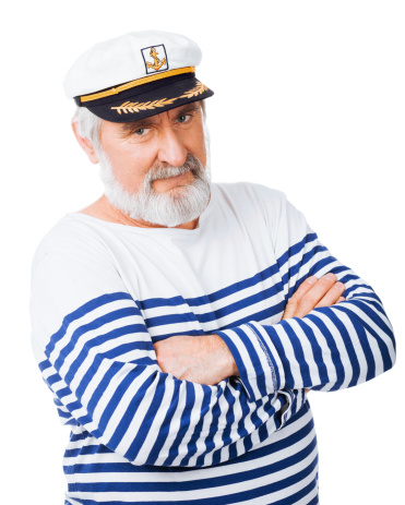 Old senior sailor