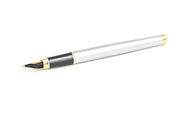 istock Fountain pen nib isolated on white background 185643577