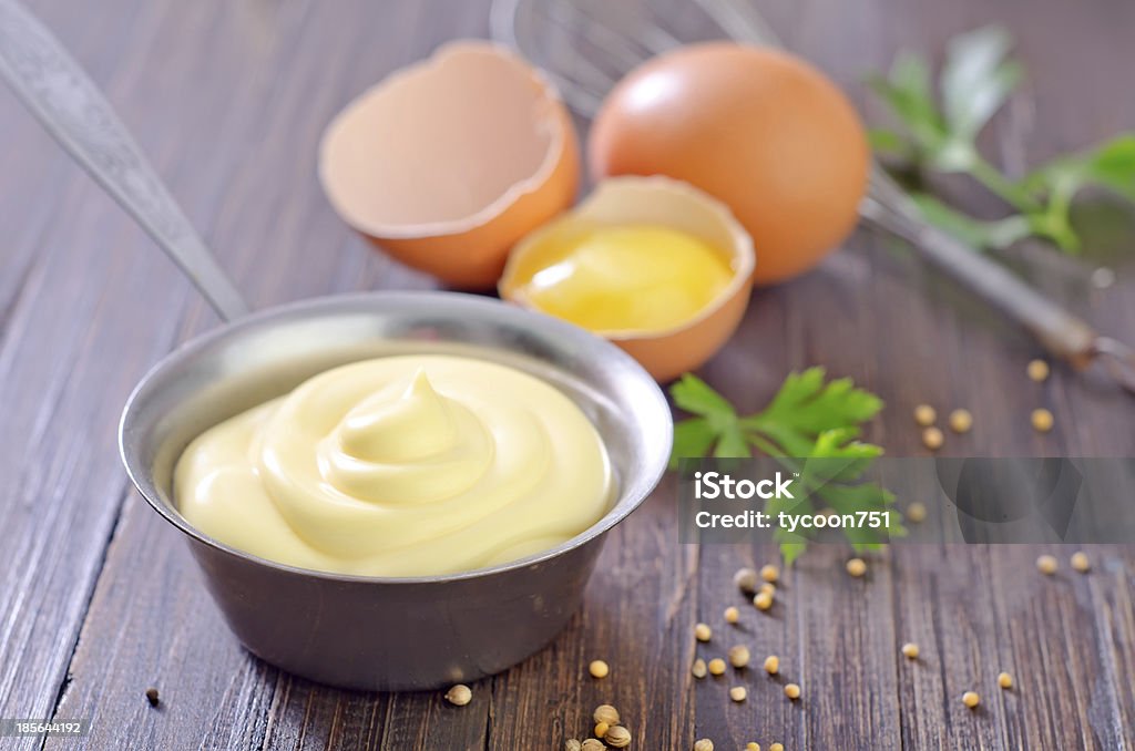 mayonnaise mayonnaise and eggs Appetizer Stock Photo