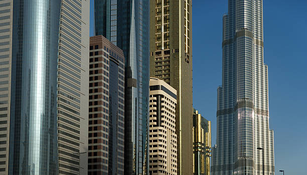 istock Modern skyscrapers, Sheikh zayed road, Dubai, UAE 185646906