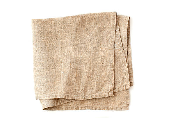 leinen napkin holder - kitchen cloth stock-fotos und bilder