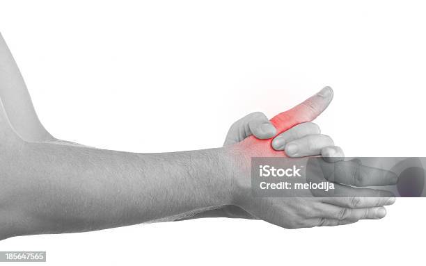 Pain In A Man Finger Stock Photo - Download Image Now - Adult, Adults Only, Anatomy