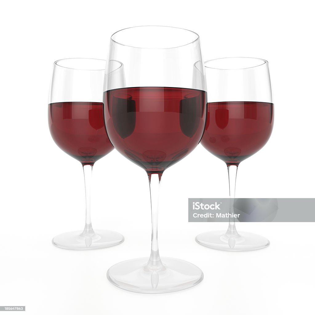 3 Verres de vin rouge - Photo de Alcool libre de droits
