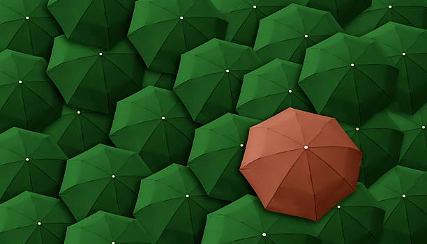 istock Umbrella, leader, unique, boss, individuality, original, special. 185648059
