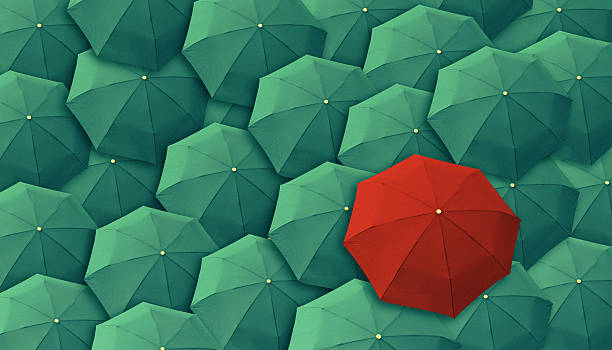istock Umbrella, leader, unique, boss, individuality, original, special. 185648078