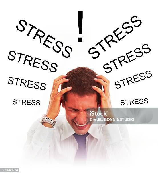 Stressed Businessman With Headache Stock Photo - Download Image Now - Adult, Adults Only, Business