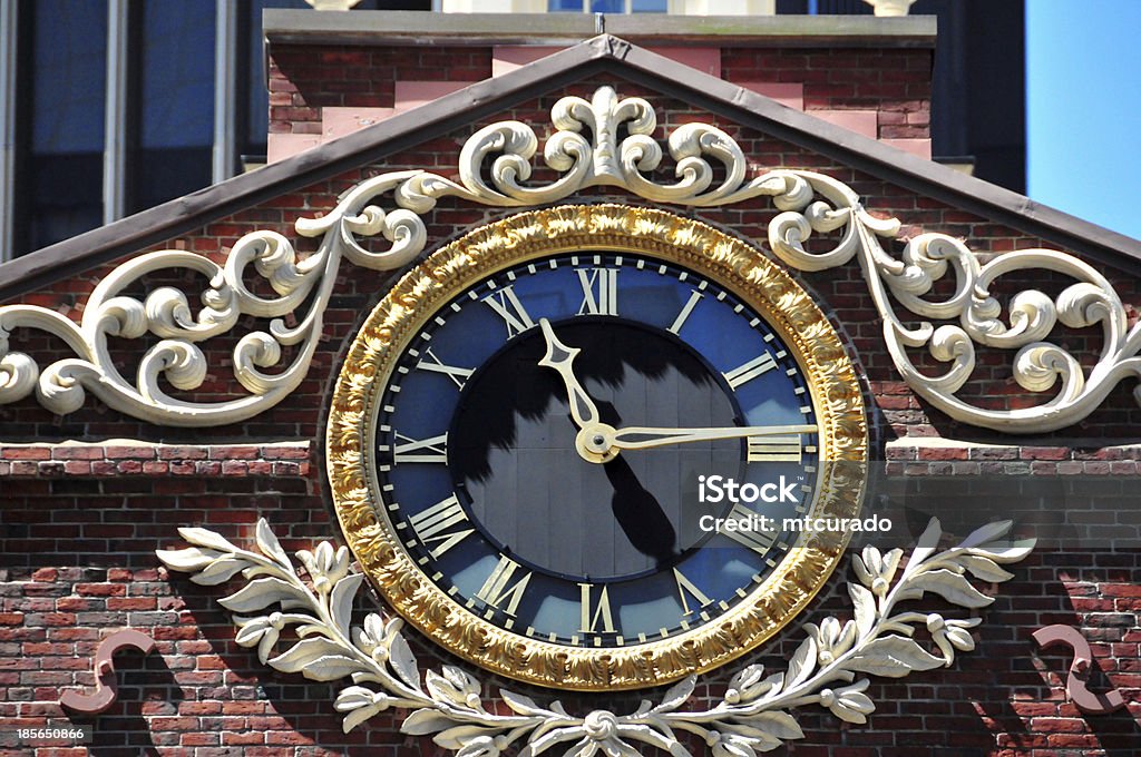 Boston, Massachusetts: Relógio do Old State House - Foto de stock de Boston - Massachusetts royalty-free