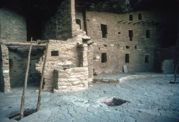 istock Mesa Verde NP - Spruce Tree House - Around Kiva Ladder - 1990 1856545740