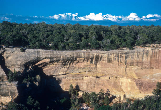 istock Mesa Verde NP - Sun Temple & Sky Telephoto - 1990 1856547882