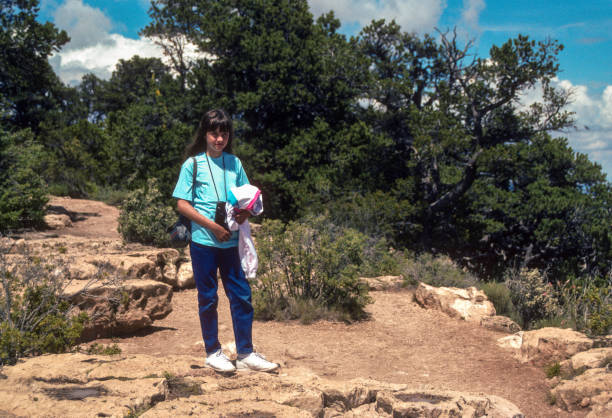istock Grand Canyon NP - North Rim - Pausing on the Trail - 1990 1856564423