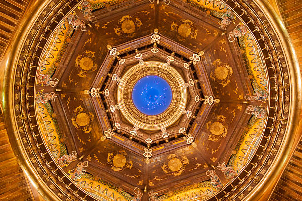 istock ceiling of Lingshan Buddhist Palace 185656453