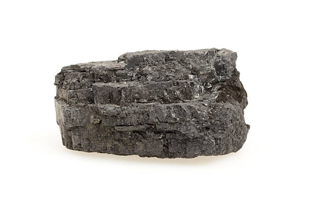istock Rough specimen of black coal 185659245