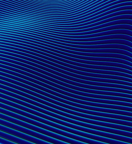 istock 3d render of blue wavy tube pattern representing the sea 185660859