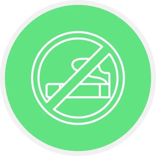 Vector illustration of Smoking Area Icon