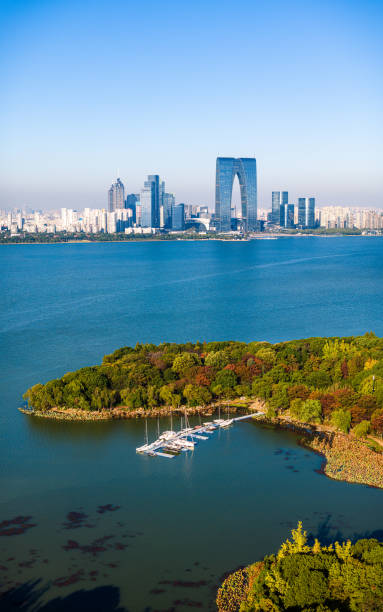 istock Jinji Lake and Urban Architecture 1856629612