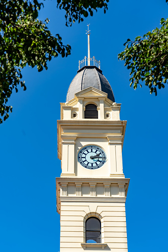 The Bundaberg post office with its clock tower in Bundaberg, Queensland, Australia