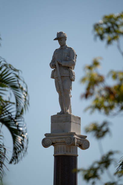 istock Statue of soldier 1856635358