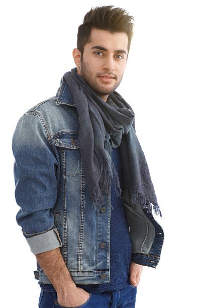 istock Casual man in denim jacket 185665893
