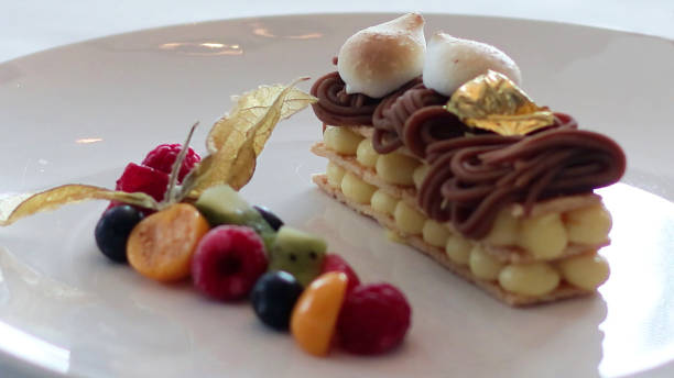 istock Chestnut Mont Blanc Mille-Feuille, Bangkok Fine Dining. 1856662357