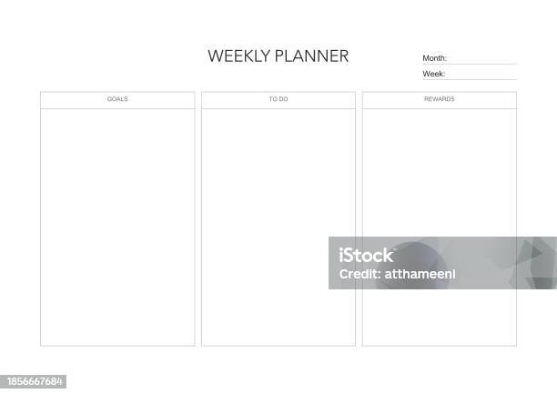Weekly Challenge Plan Minimalistic Daily Weekly Planner Printable ...