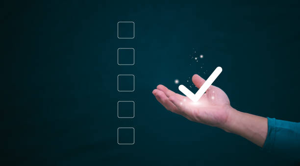 istock Customer services best excellent business rating experience. Satisfaction survey concept. user gives ratings to service experience on the online application, online marketing, and business processes. 1856672910