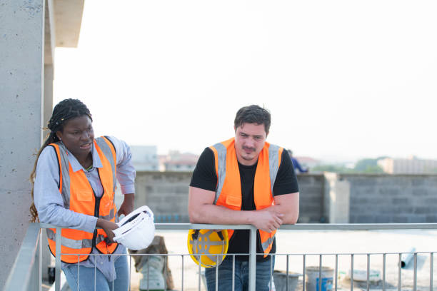 Portrait of architect and engineer with experience in multi-story building construction