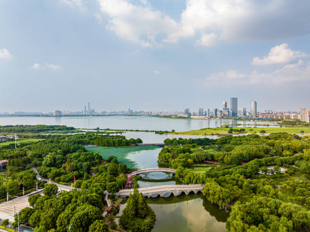 istock Dushu Lake and Urban Architecture 1856745861