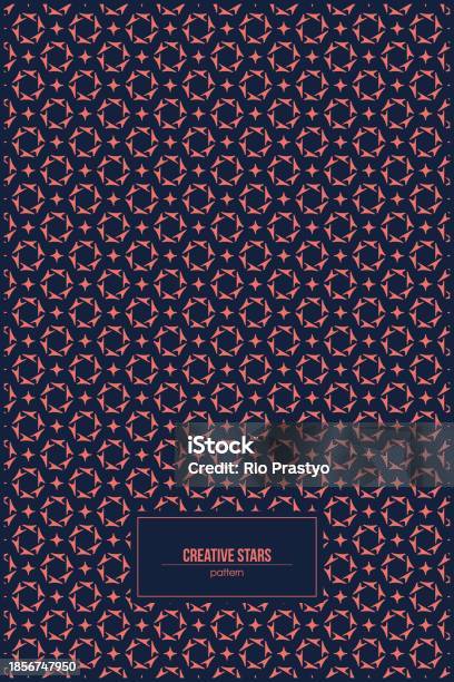 Retro Abstract Star Pattern Creative Stars Pattern With Retro Style And Dark Background Stock ...
