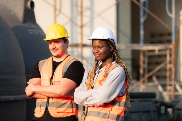istock Portrait of architect and engineer with experience in multi-story building construction 1856753178