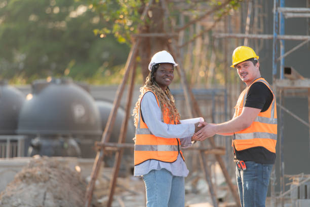 istock Portrait of architect and engineer with experience in multi-story building construction 1856753699