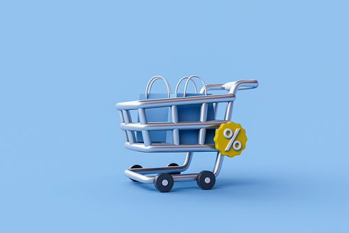 Sale, Three Dimensional, Shopping Cart, Giving, Market - Retail Space