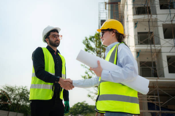 istock Portrait of architect and engineer with experience in multi-story building construction 1856757895