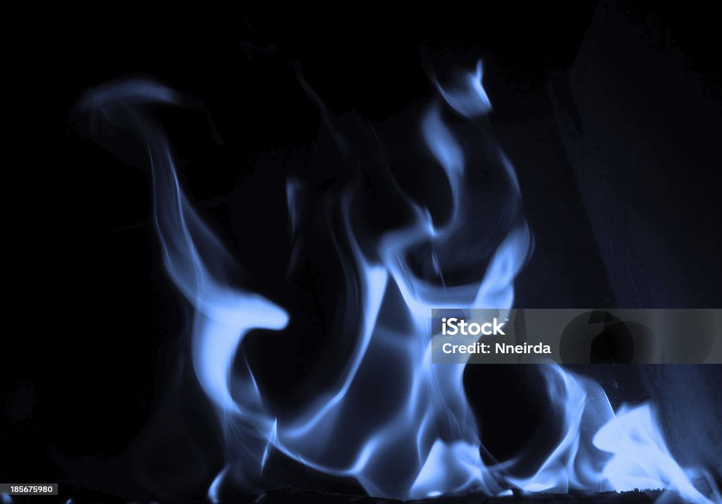 Blue flamme - Photo de Allumer libre de droits