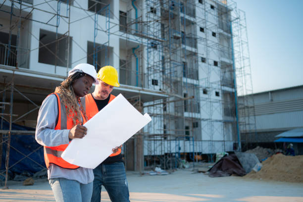 istock Portrait of architect and engineer with experience in multi-story building construction 1856761801