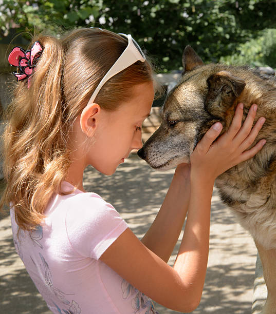 istock Girl and dog 185676403